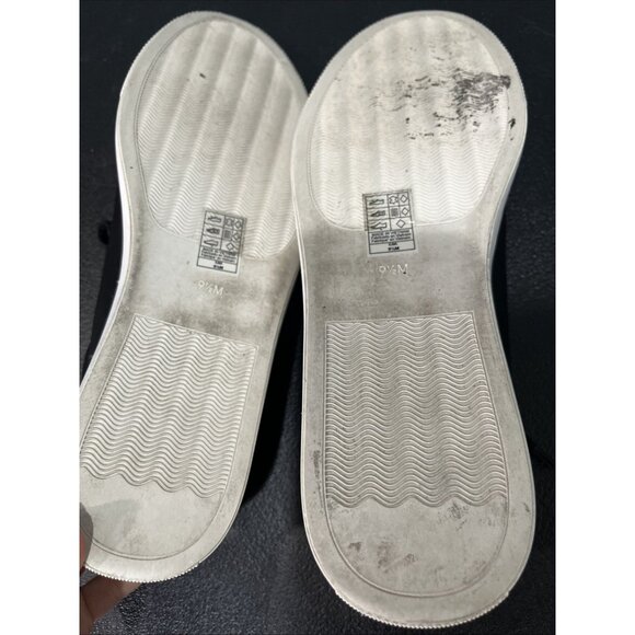 Chicos Shoes Womens 9.5 Black Leather Studded Sneakers Casual Embellished Street - Picture 8 of 9